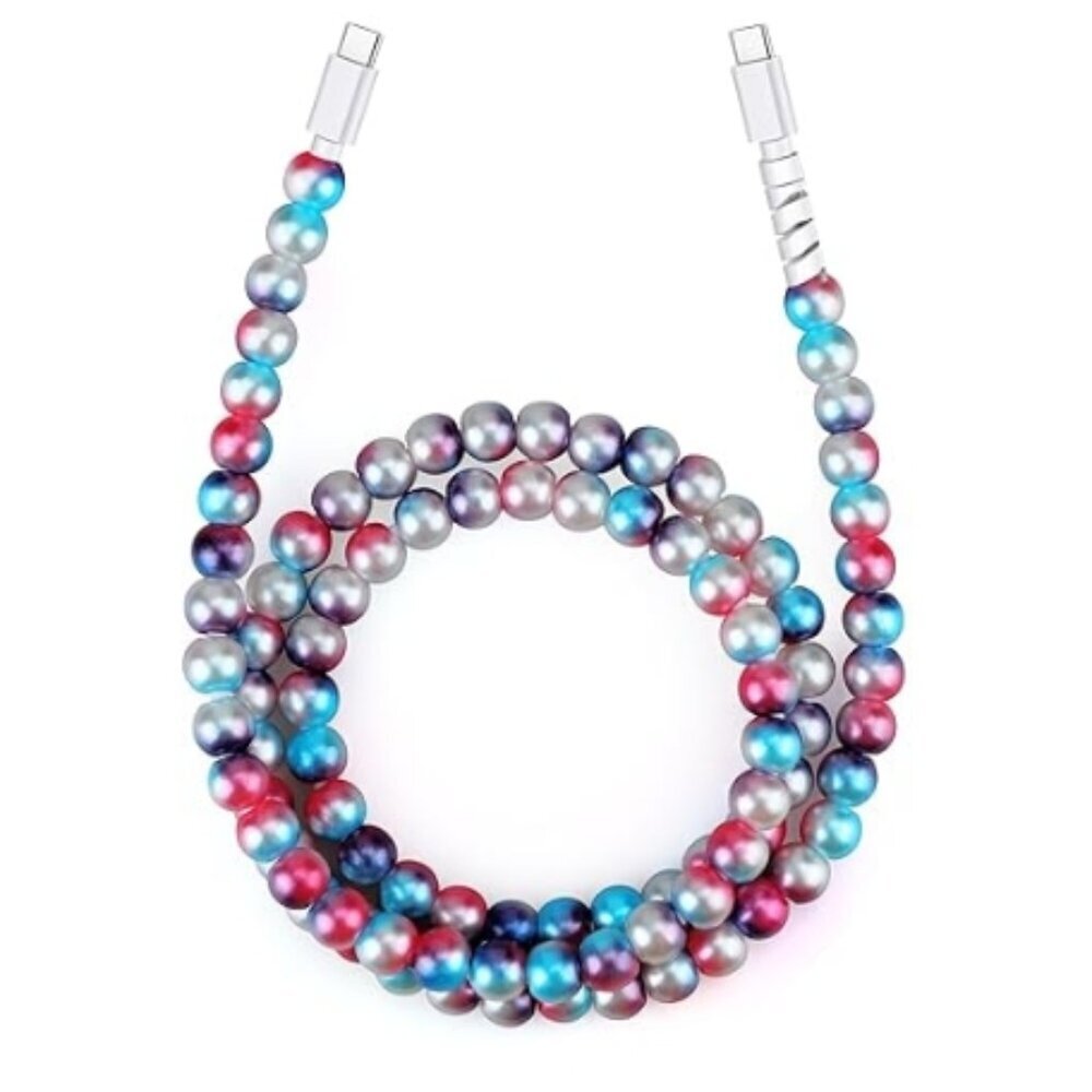 USB C Cable for iPhone Charging Cord 3.3FT Cute Beaded USB C to USB Charging Cab